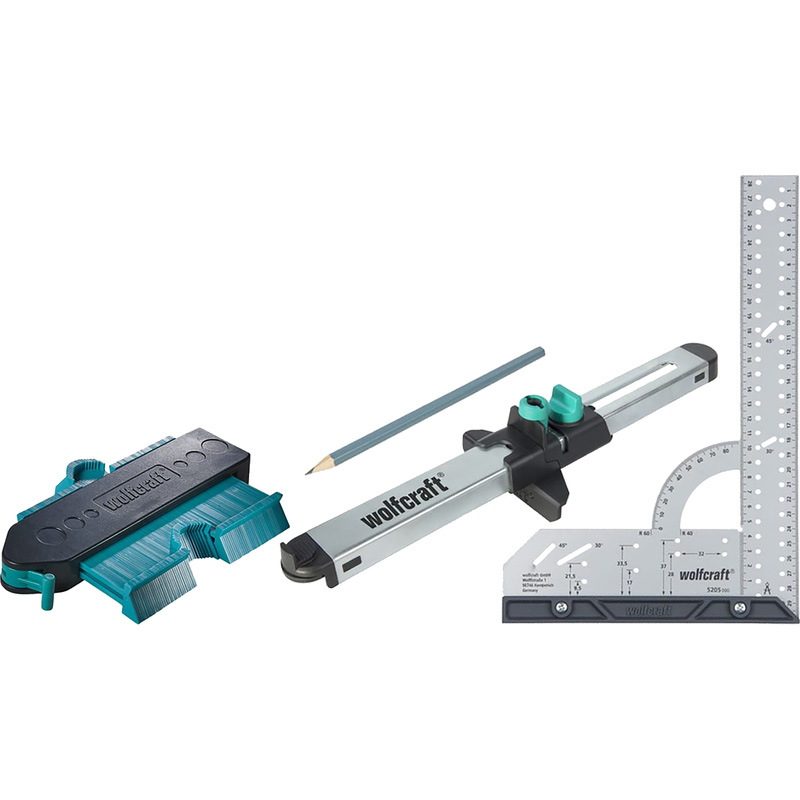 Wolfcraft gereedschapsset laminaat- en designvloeren 3-delig