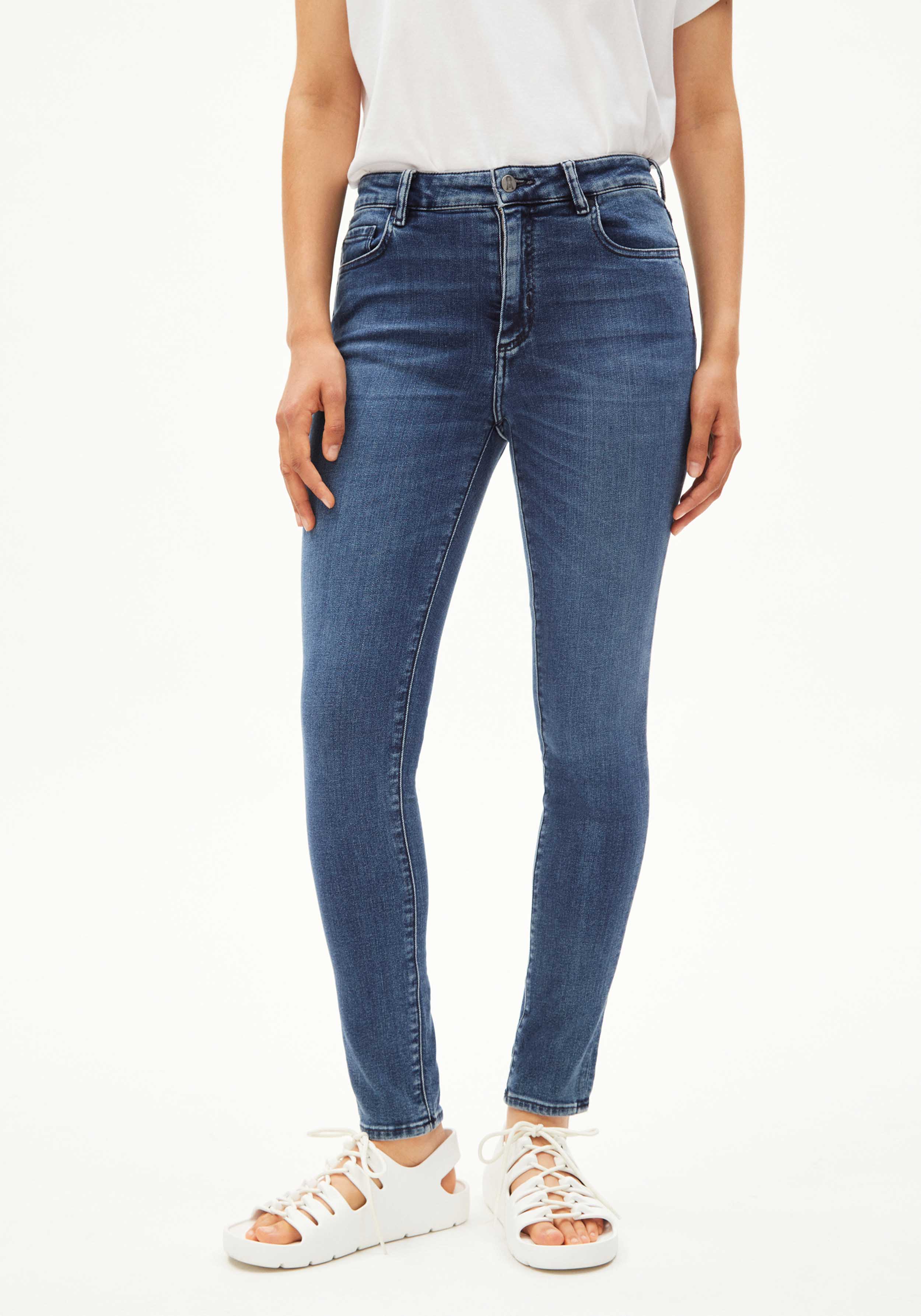 Armedangels Damen-Jeans Tillaa X Stretch Galaxy Blue