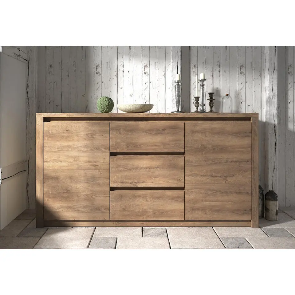 Meubella - Dressoir Monaco - Eiken - 140 cm