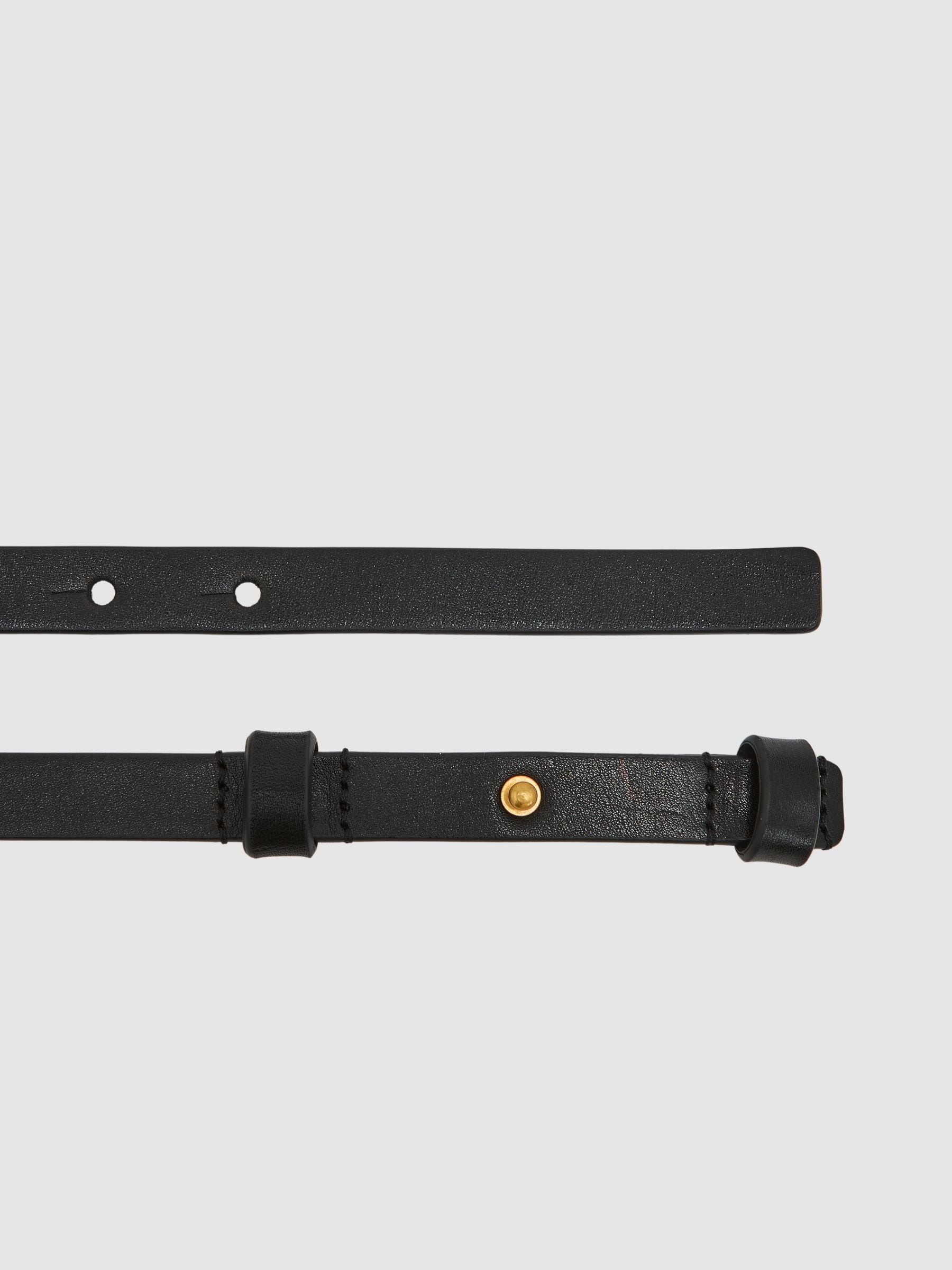 Reiss Cora Leather Buckle-Hardware Belt