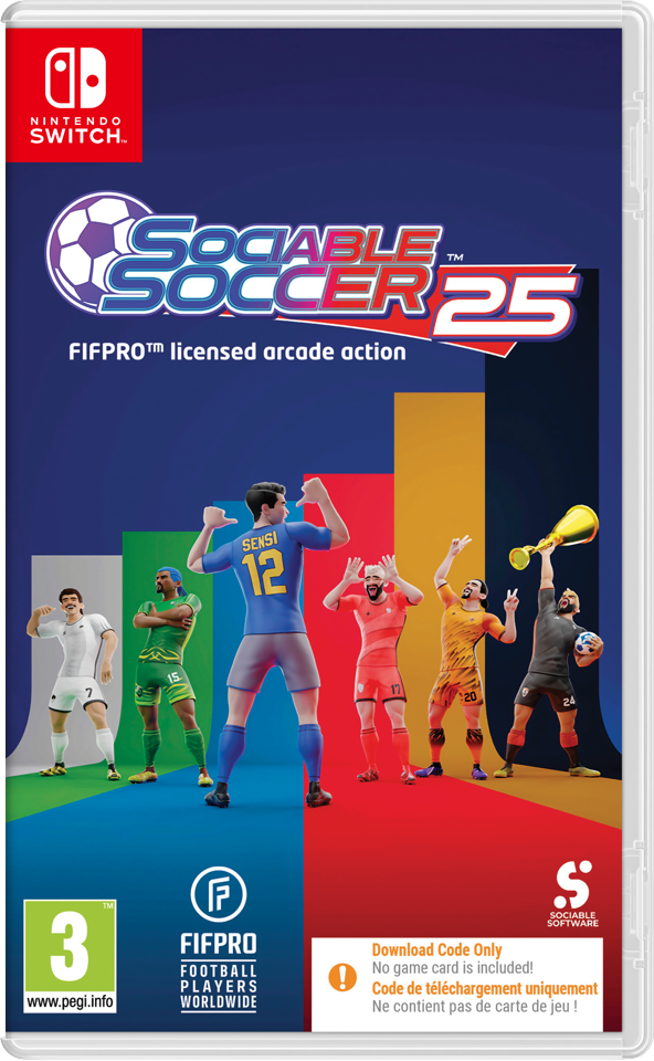 Sociable Soccer 25 (Code in Box)- Nintendo Switch