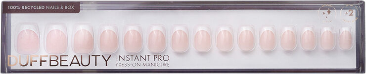 DUFFBEAUTY Classic French Square - Reusable Instant Press-on Manicure