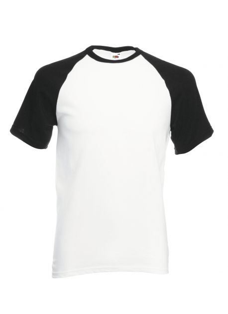 Fruit of the Loom 61-026-0 - T-shirt Baseball Coton Premium à Manches Raglan