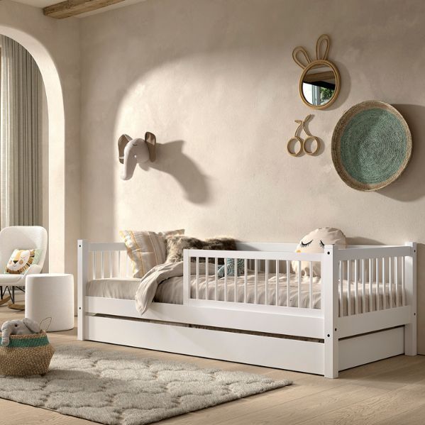Vipack - Kajuitbed Forrest met bedhekje en bedladex200