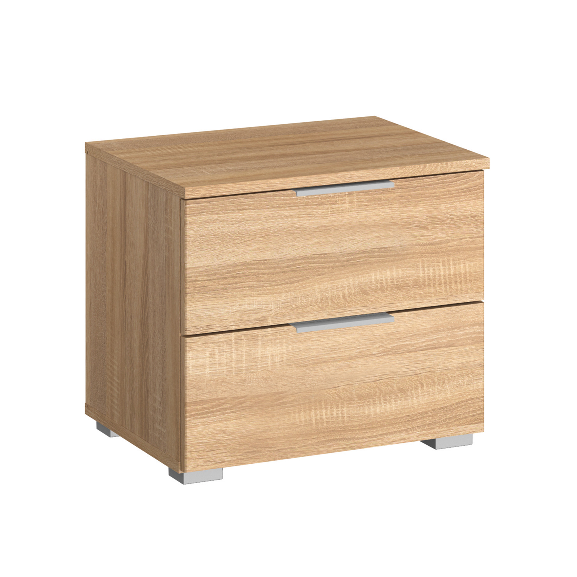 Nachttisch - Sonoma Eiche - 2 Schubkästen - 47 cm