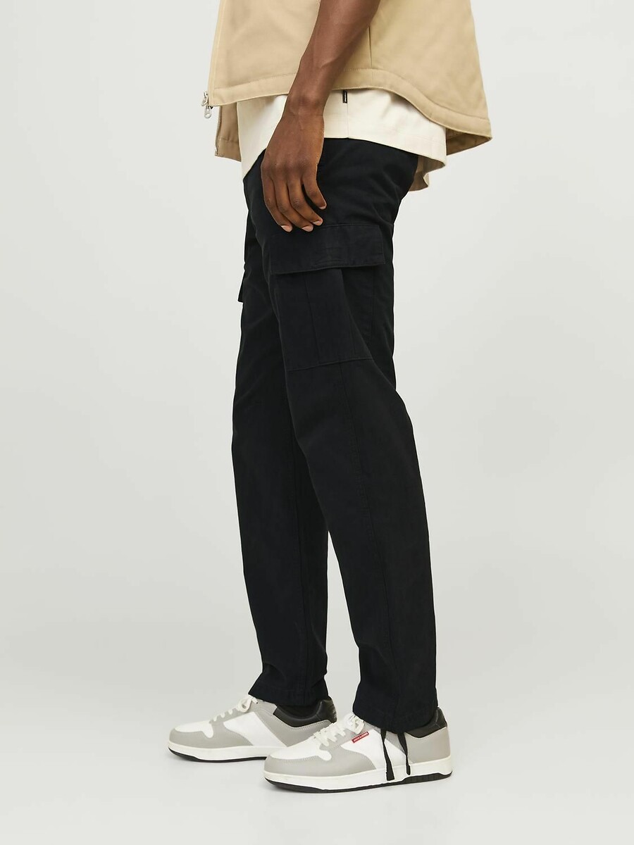 JACK & JONES<br>Calças cargo com a barra dobrada