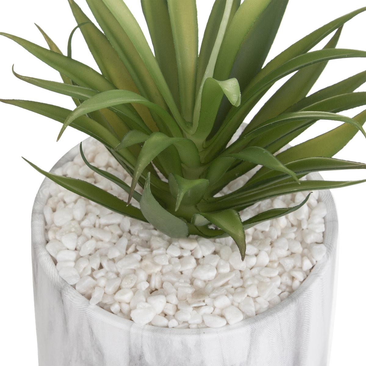 PLANTE POT MARBRE SAO H.17.5CM