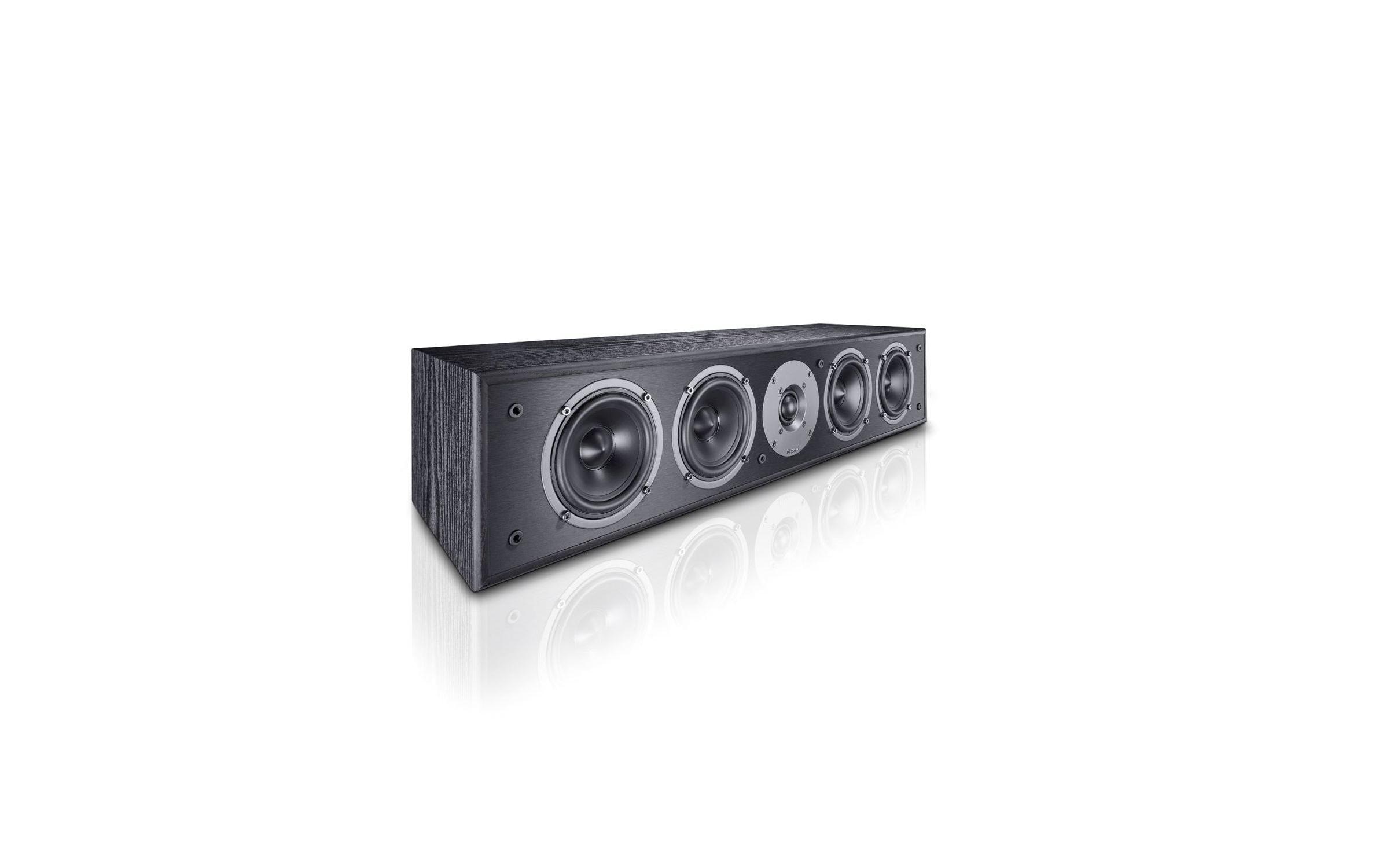 Center Lautsprecher Monitor S14C Schwarz<br>2.5-Wege Centerlautsprecher mit 4-fach Bass-Mitteltonbestückung