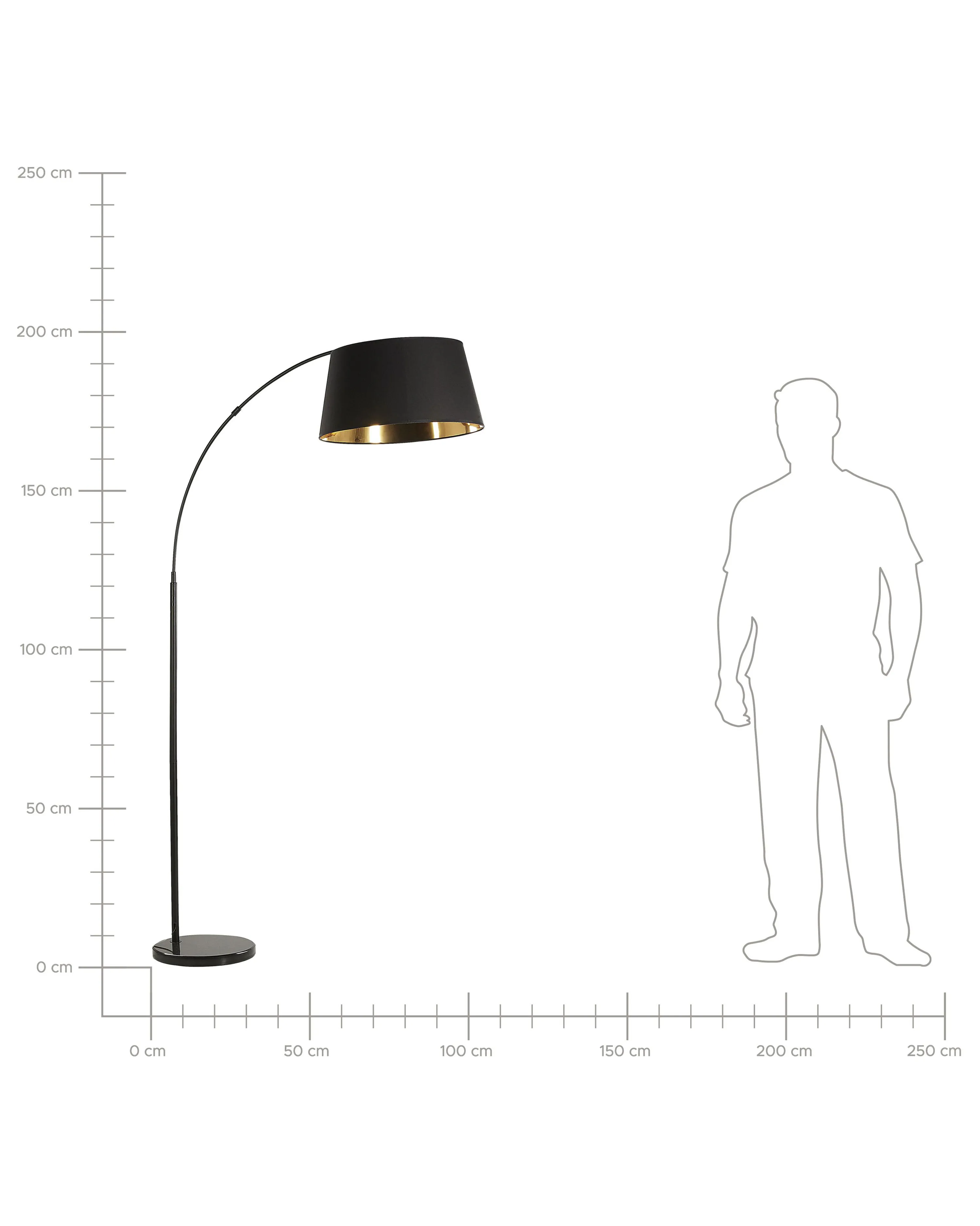 Staande lamp YABUS Metaal Zwart