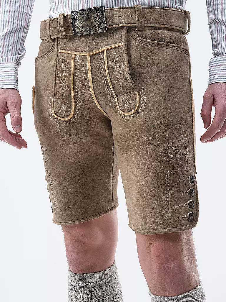 BECKERT Lederhose APPENZELL hellbraun