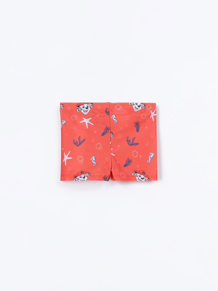 Conjunto de maiô e top de biquíni da Patrulha Canina - Nickelodeon - Vermelho