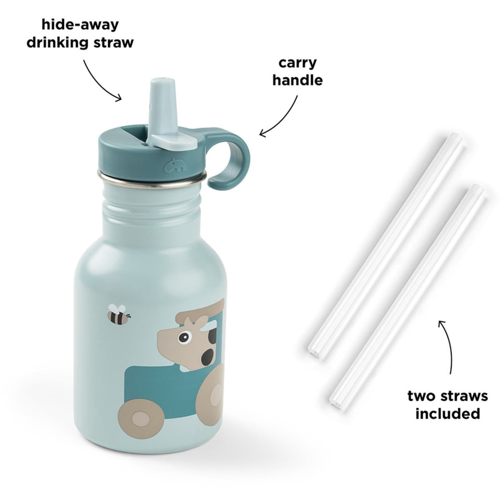 Køb DonebyDeer Tiny Farm Blue Flaske Rustfrit Stål 350 Ml