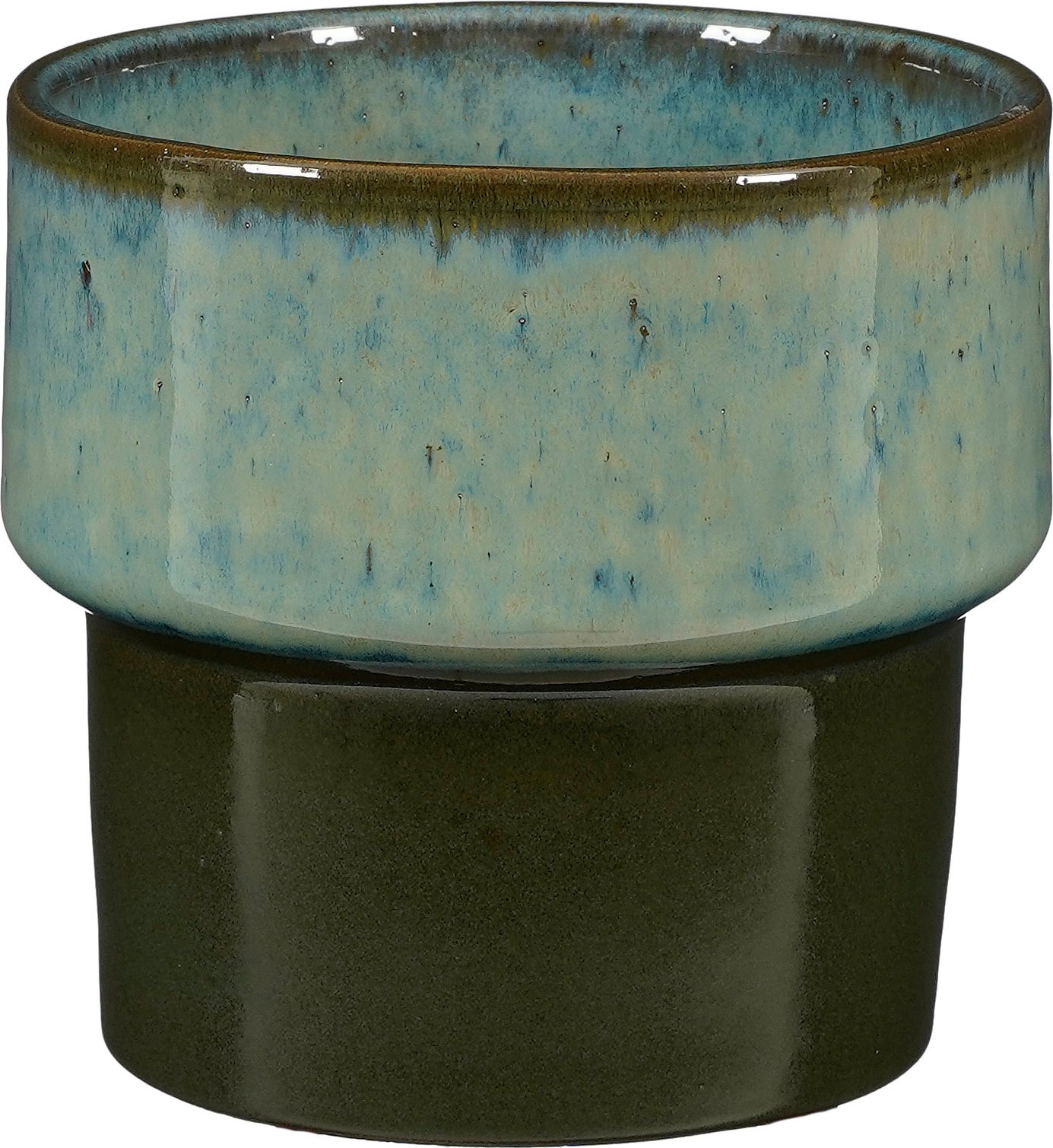 Mica Decorations bloempot Aster groen D 17 H 15 cm