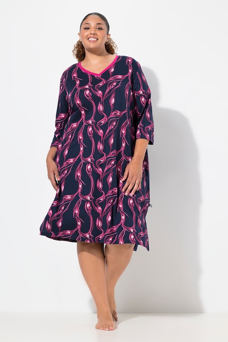 Bigshirts, 2er-Pack, V-Ausschnitt/Rundhals, 3/4-Arm