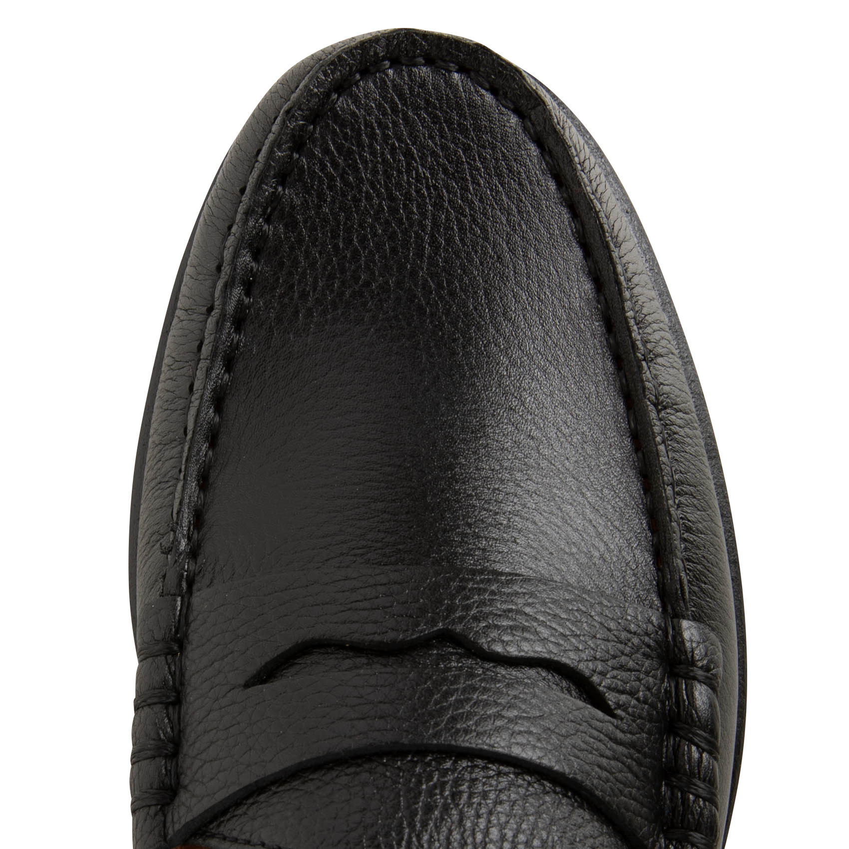 DRISS - Mocassins en cuir/ MASQUE RETOUR MARQUE | Noir