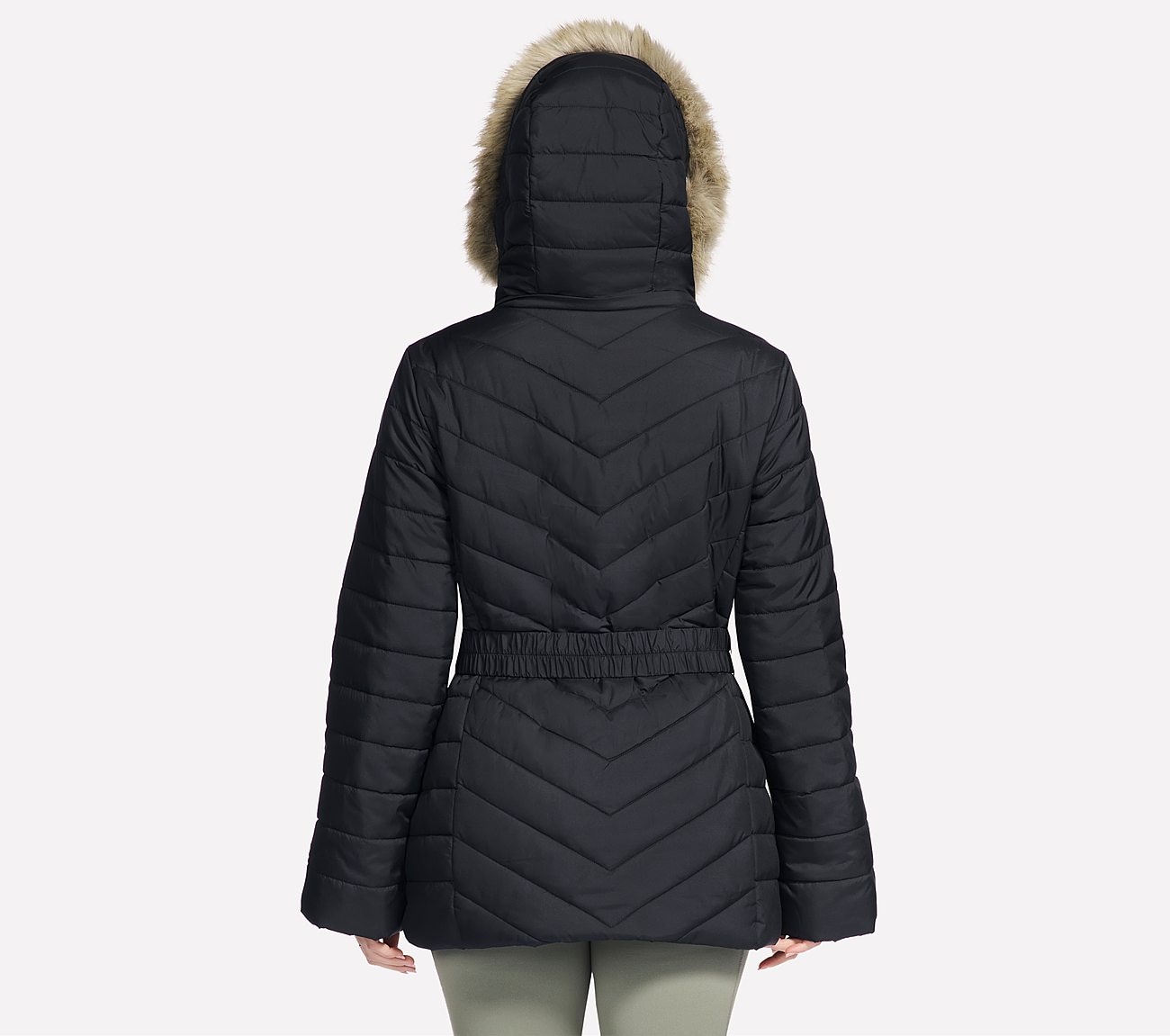 Skechers Winterjacke »ON-THE-GO BELTED PARKA« mit Kapuze