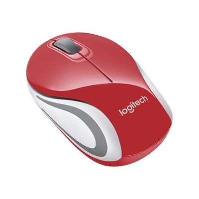 Logitech M187 - Mini souris sans fil - rouge