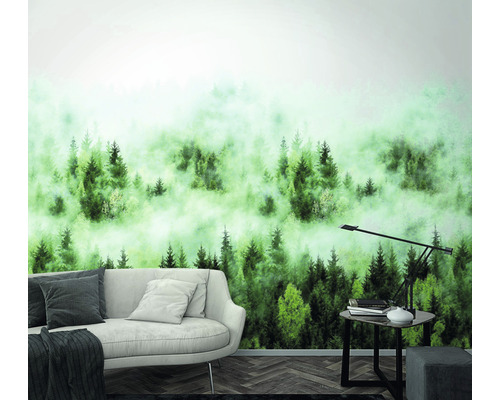 Vliesbehang 47267 Smart Art Easy Forest groen wit 3-delige set 159 x 270 cm