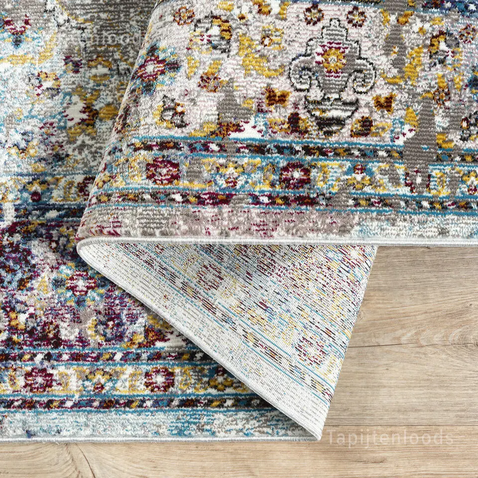 Picasso Keshan Vintage Vloerkleed Multi / Beige Laagpolig - 140x200 CM