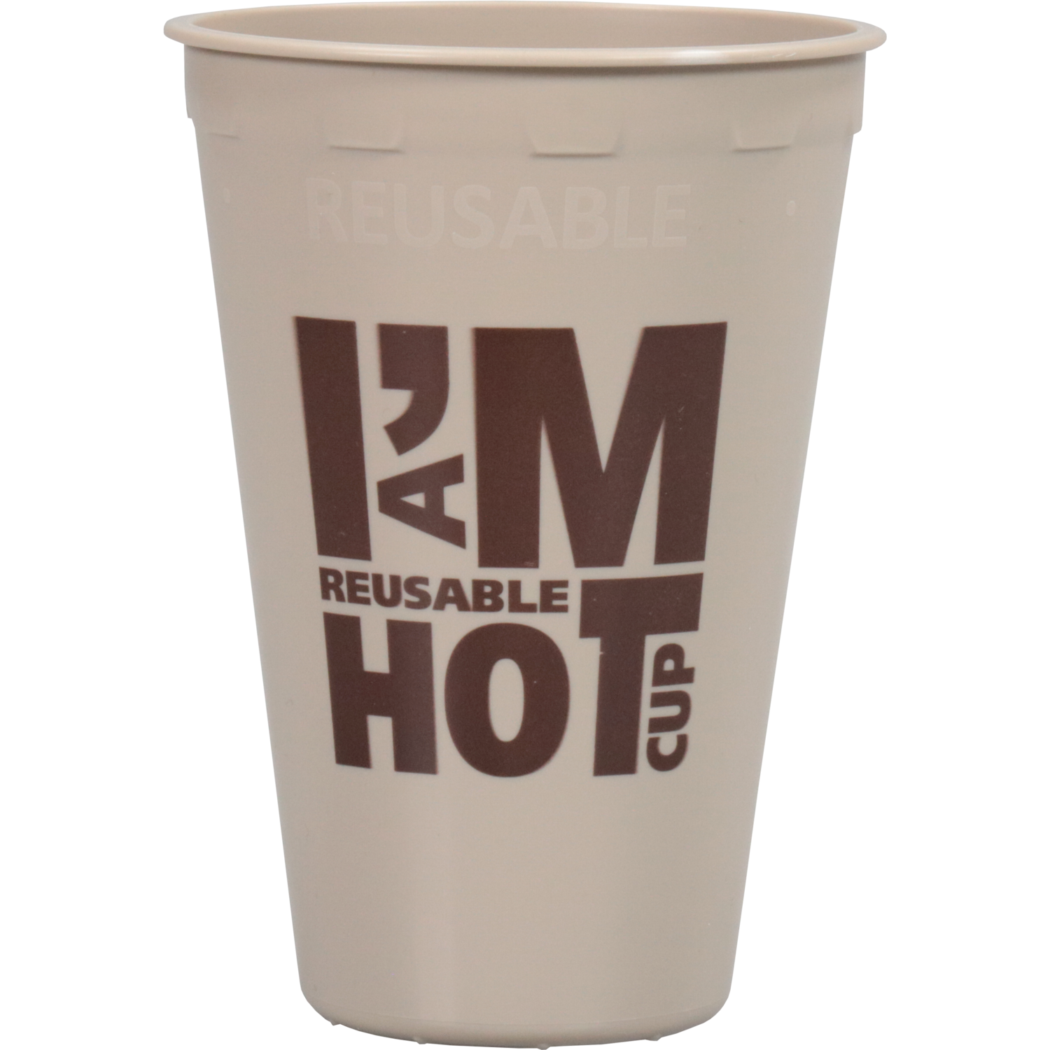 Depa, Beker, I´M a HOT cup, PP, reusable, automaatgeschikt, 180ml, 7.5oz, 96mm, taupe