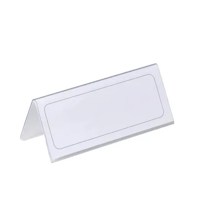 Durable 805019 Tischnamensschild, Einsteckschilder 61-122?x?150?mm, transparent