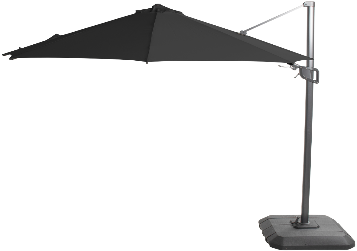 Zweefparasol r300cm Antraciet 14.121.178 Shadowflex ⌀300  x H245 cm
