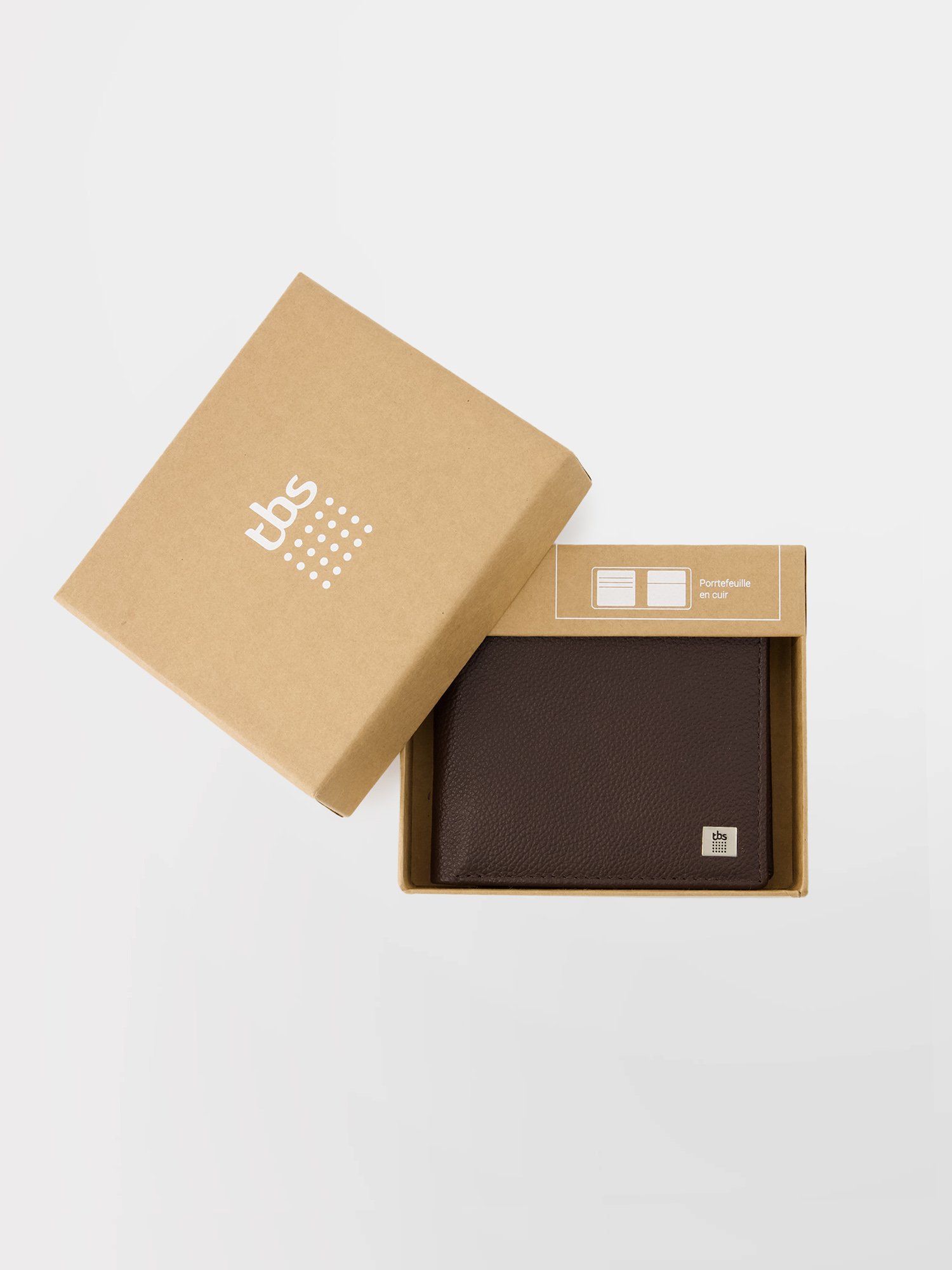 Portefeuille En cuir Marron
