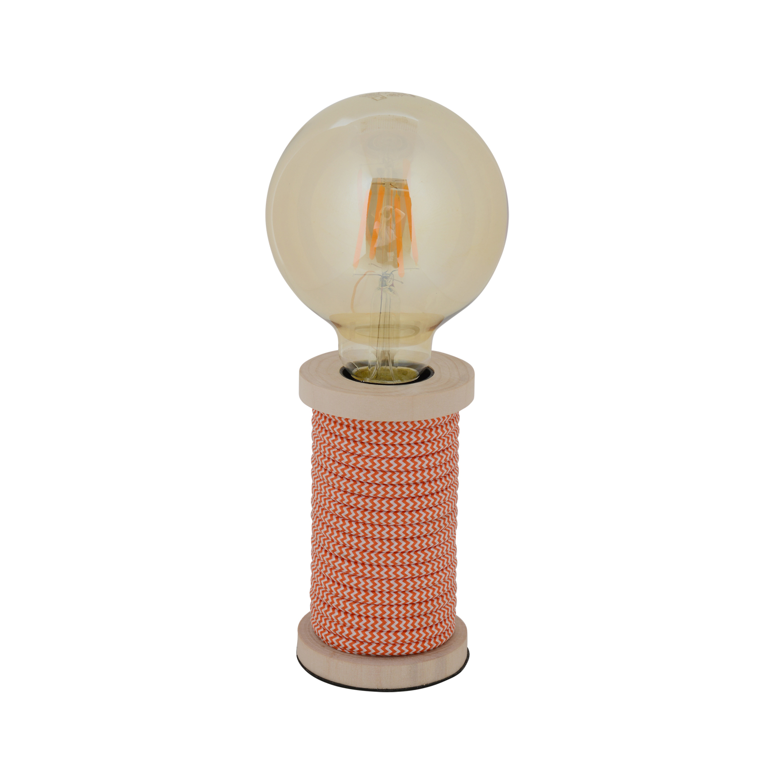 Tischleuchte MAX - orange-weiß - 12 cm hoch