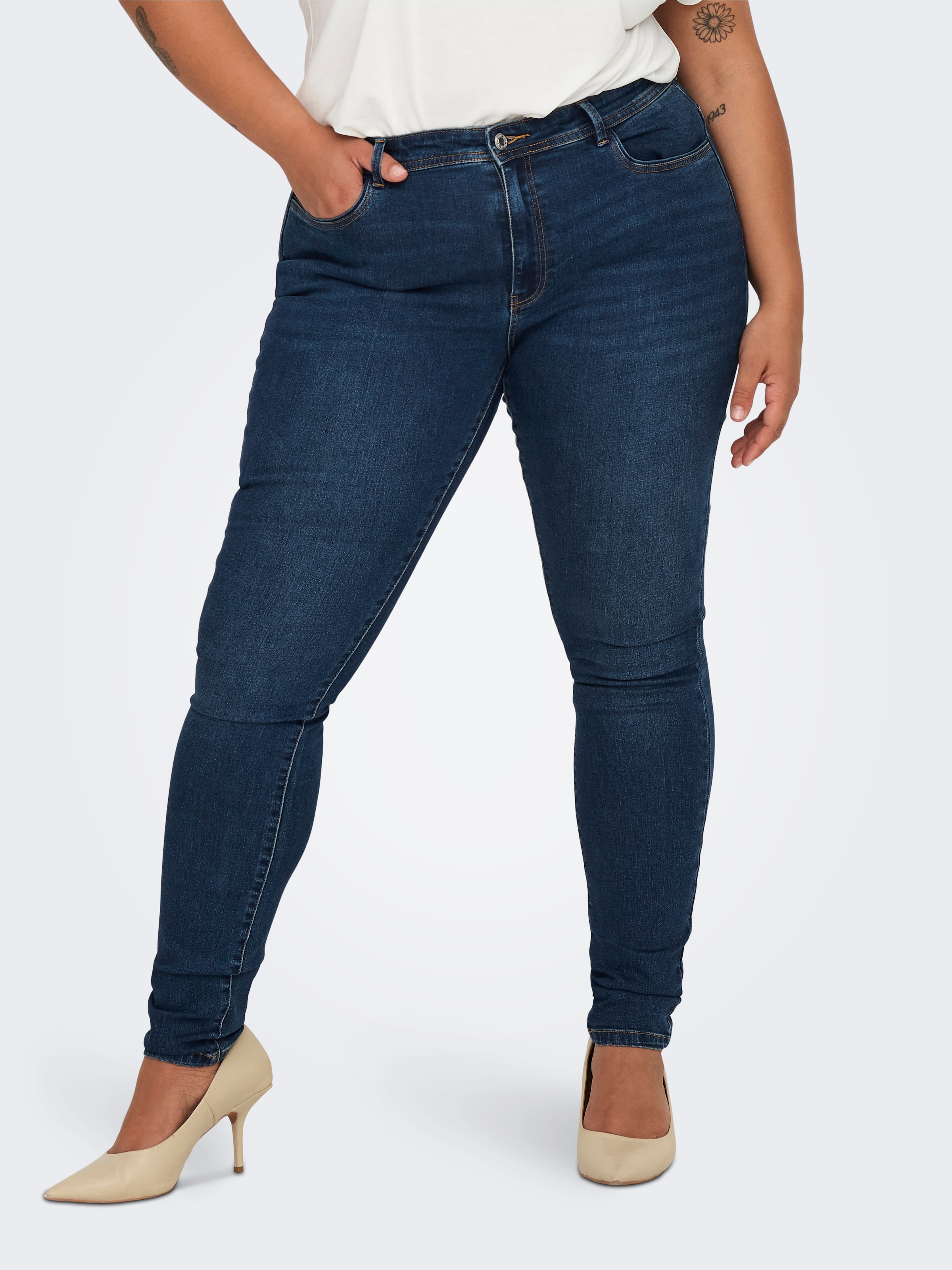 ONLY CARMAKOMA Skinny-fit-Jeans »CARSALLY MID SKINNY DNM BJ581«