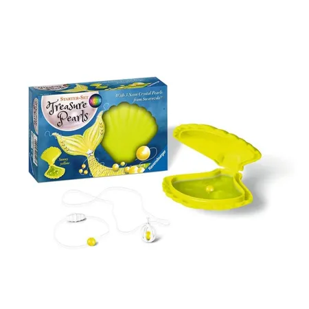 Ravensburger Starter-Set Treasure Pearls Neon Sunny yellow mit Perlen von Swarovski