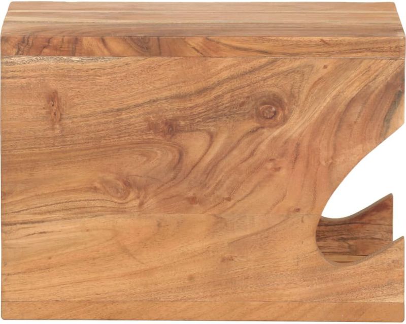 vidaXL Wandfietsenrek - Massief Acaciahout - 35x25x25 cm