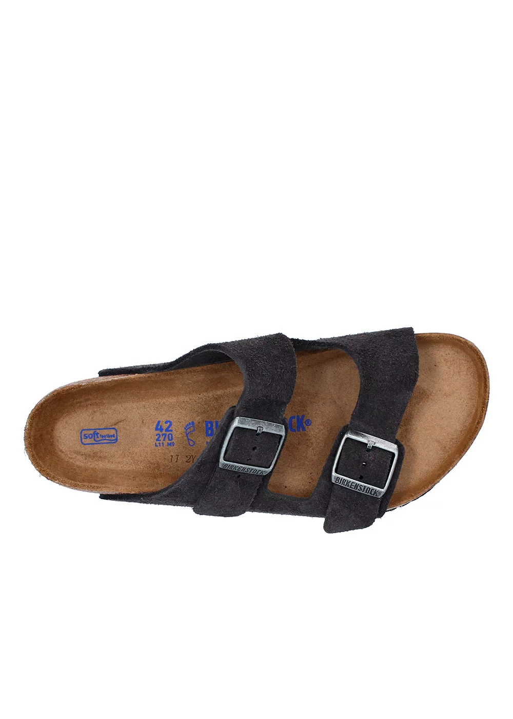 SANDALE ARIZONA SUEDE VELVET GRAY
