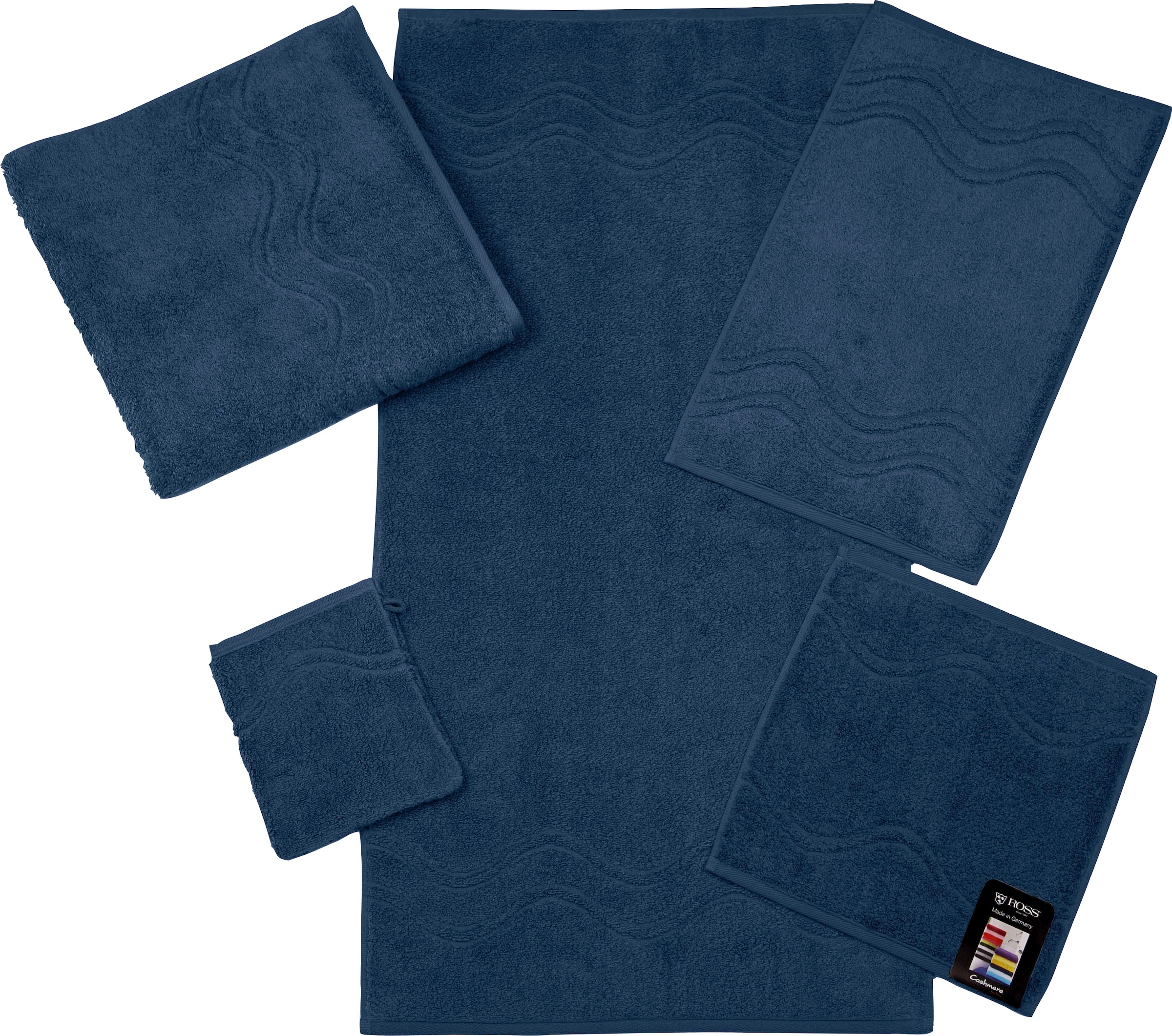 ROSS Seiftuch »Cashmere feeling« mit Wellen-Bordüre