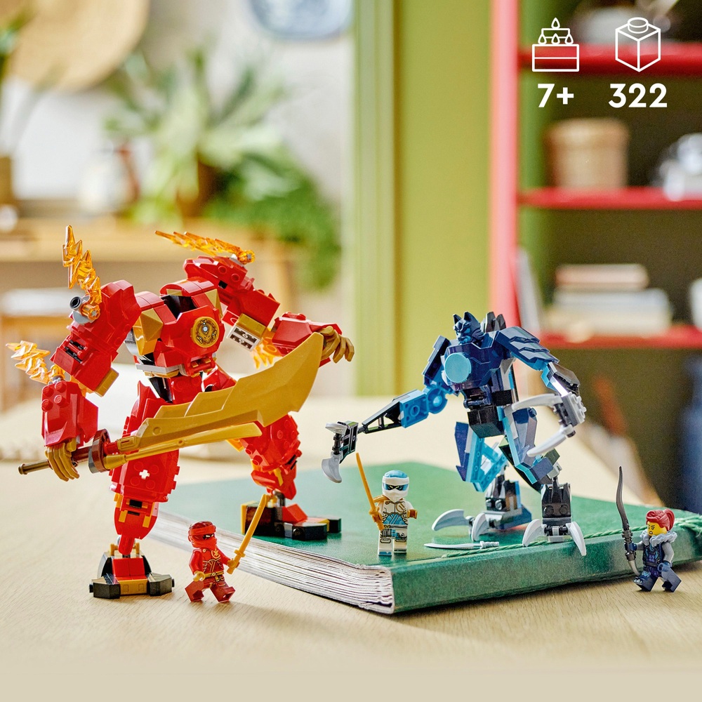 LEGO NINJAGO 71808 Dragons Rising Kai's Elemental Fire Mech Ninja Set