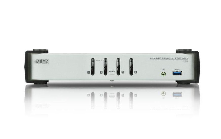 KVM Switch CS1914-AT-G<br>4-Port USB 3.0 DisplayPort KVMP Switch