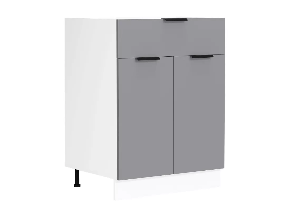 VCM Armoire de cuisine Largeur 60 cm Tiroir Meuble bas Cuisine Fasola