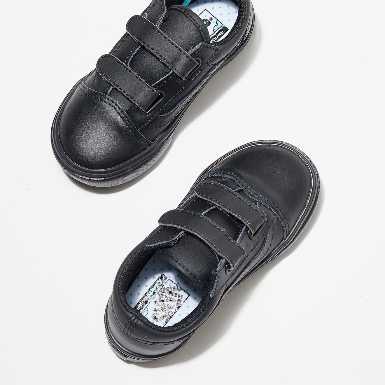 Vans Sneakers en Cuir ComfyCush Old Skool Classic Tumble noires
