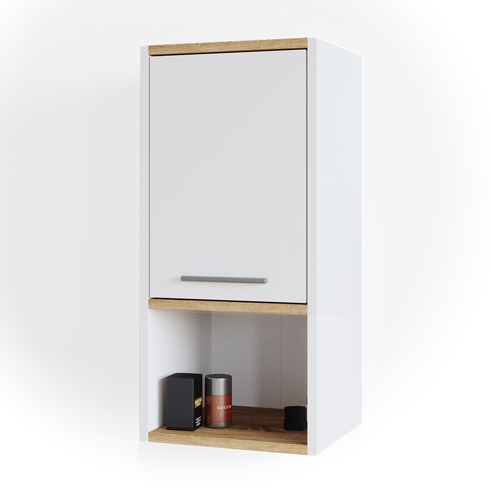 Vicco Hängeschrank Badschrank Badezimmerschrank Elvio Weiß Sonoma Fächer Ablage