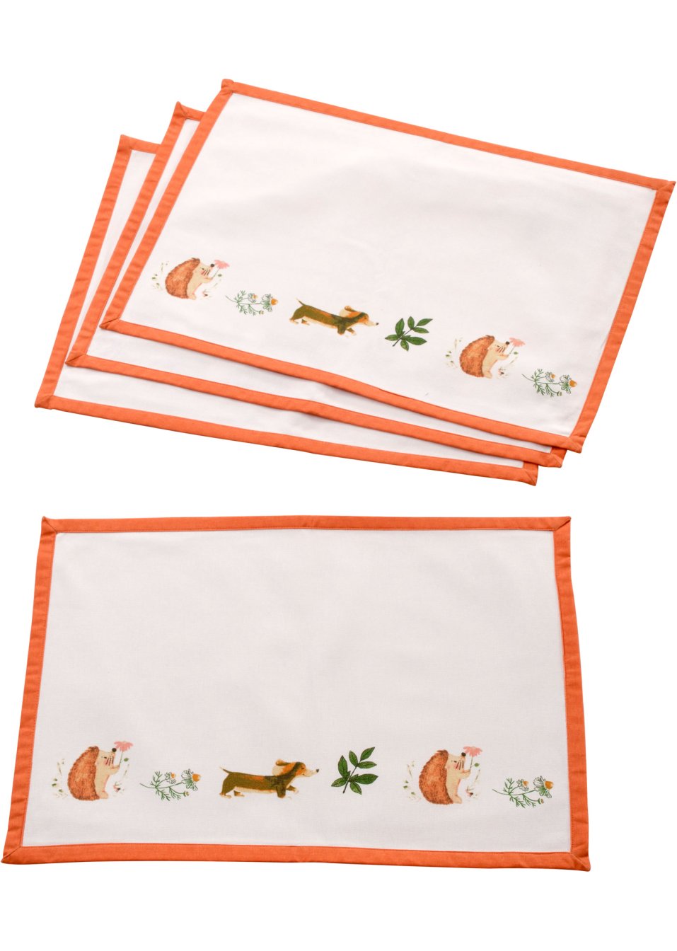 Lot de 4 sets de table en coton avec imprimé