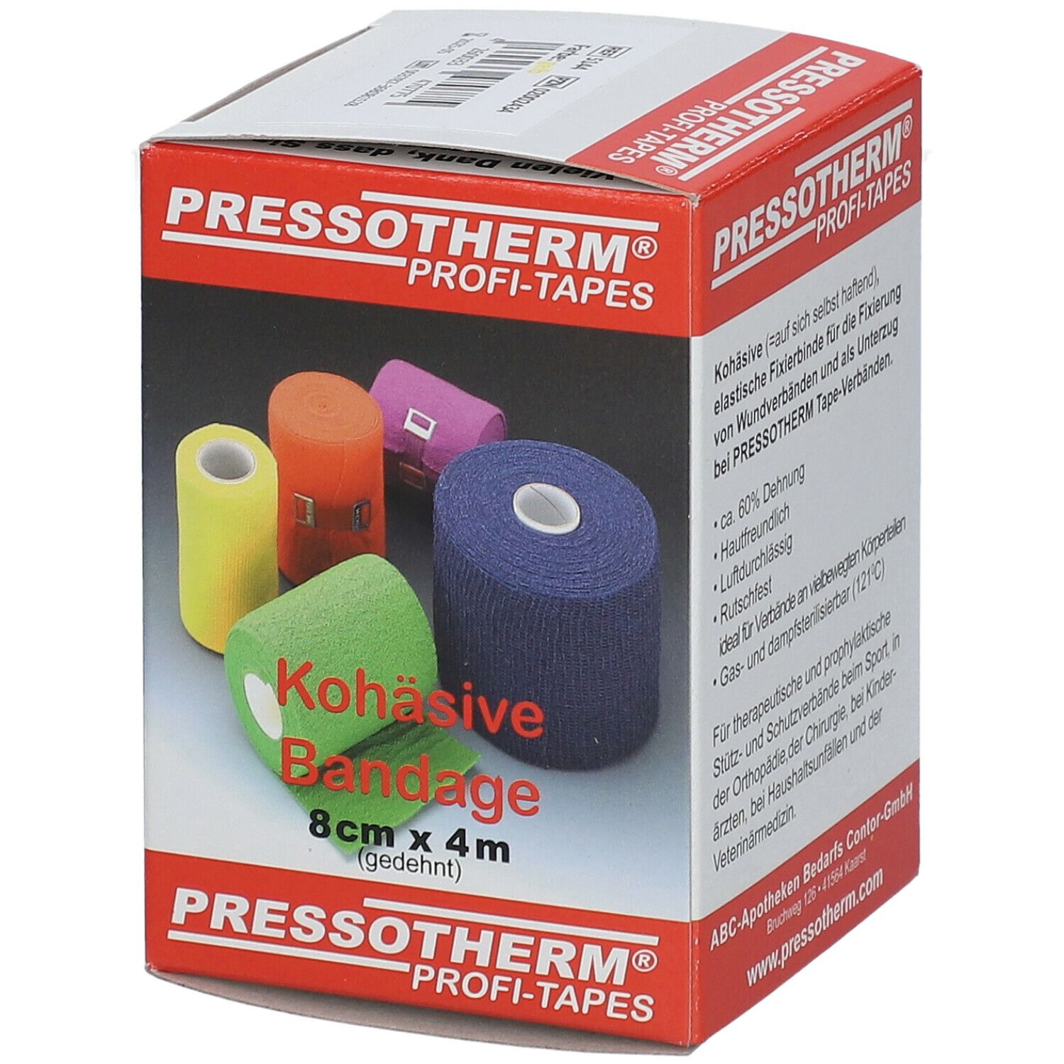 Pressotherm® Kohäsive Bandagen 8 cm x 4 m gelb