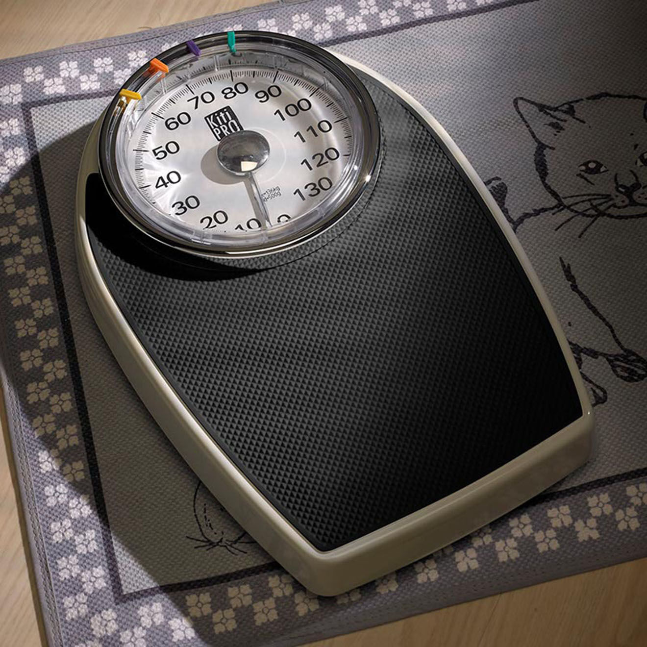 Kitipro Pèse-personne mécanique grand cadran noir