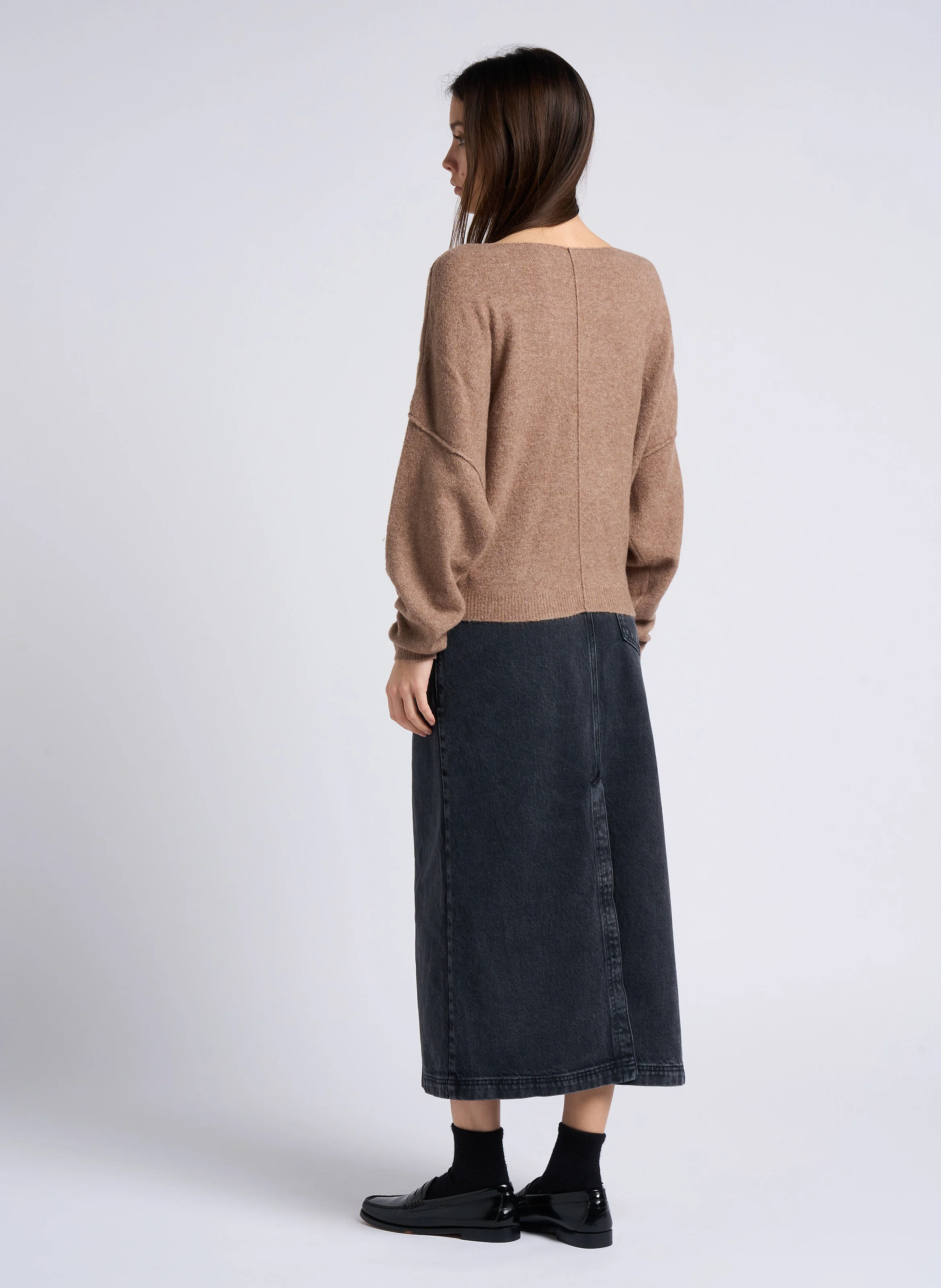 YOPDAY - Jupe en jean taille haute | Noir