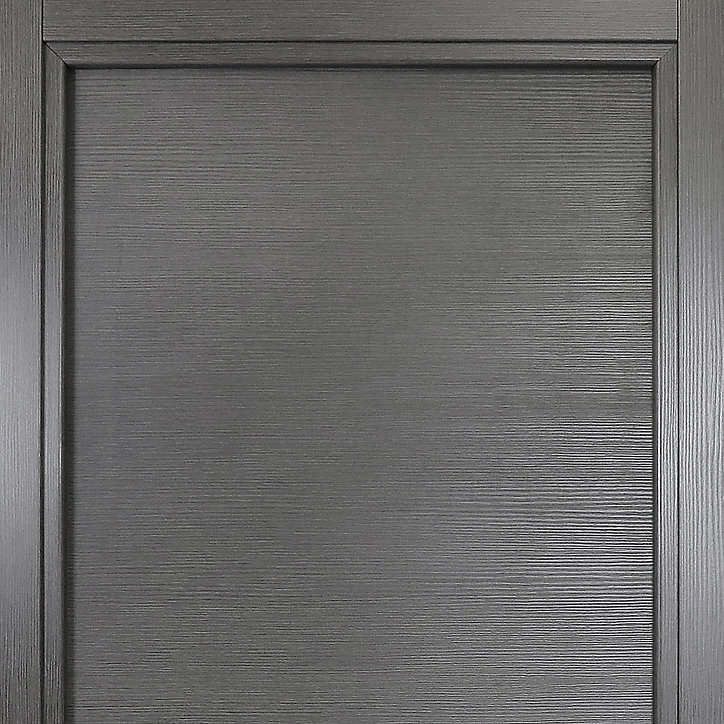Bloc-porte Summa gris H.204 x l.73 cm, poussant gauche