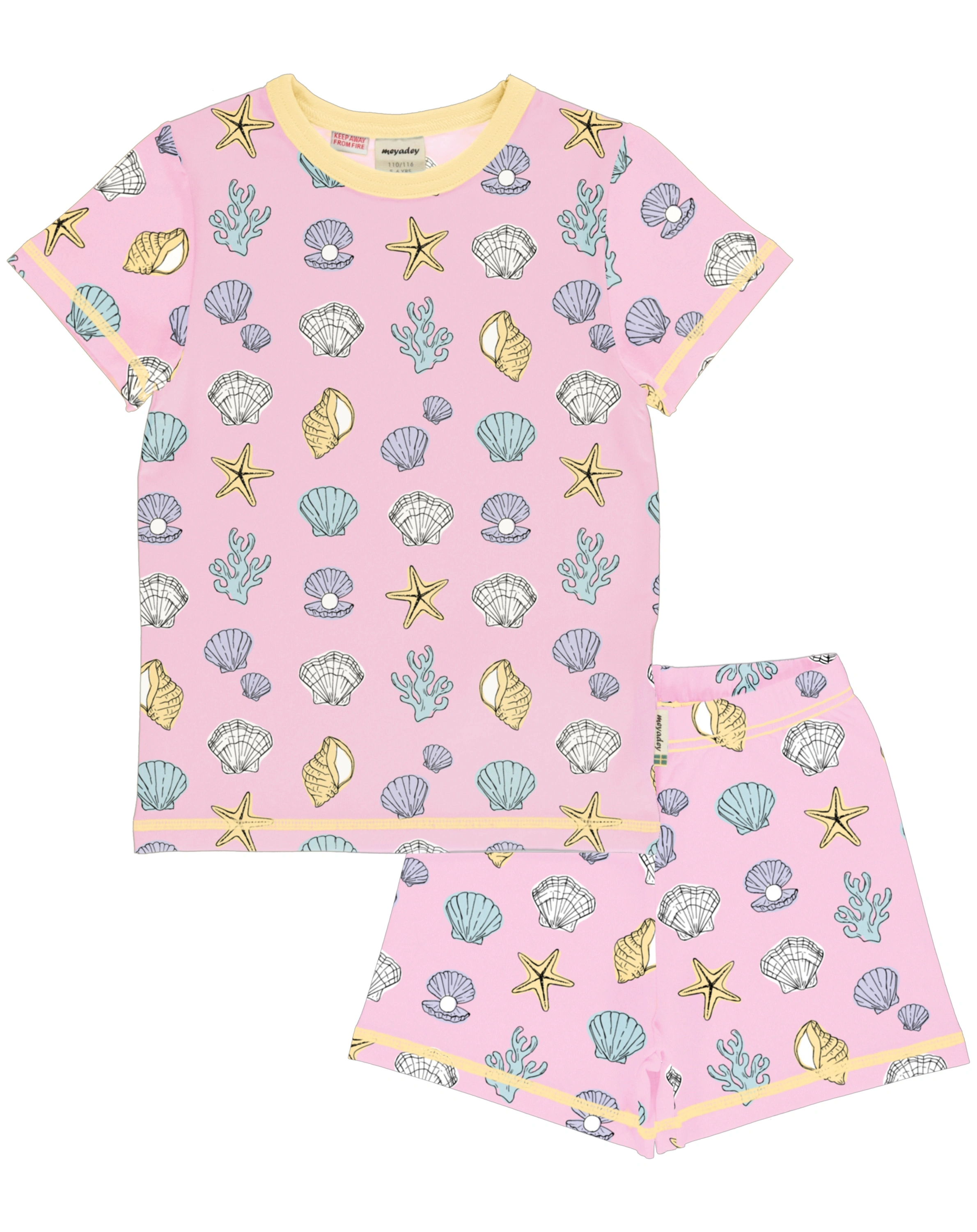 Schlafanzug kurz SALTY SHELL in rosa