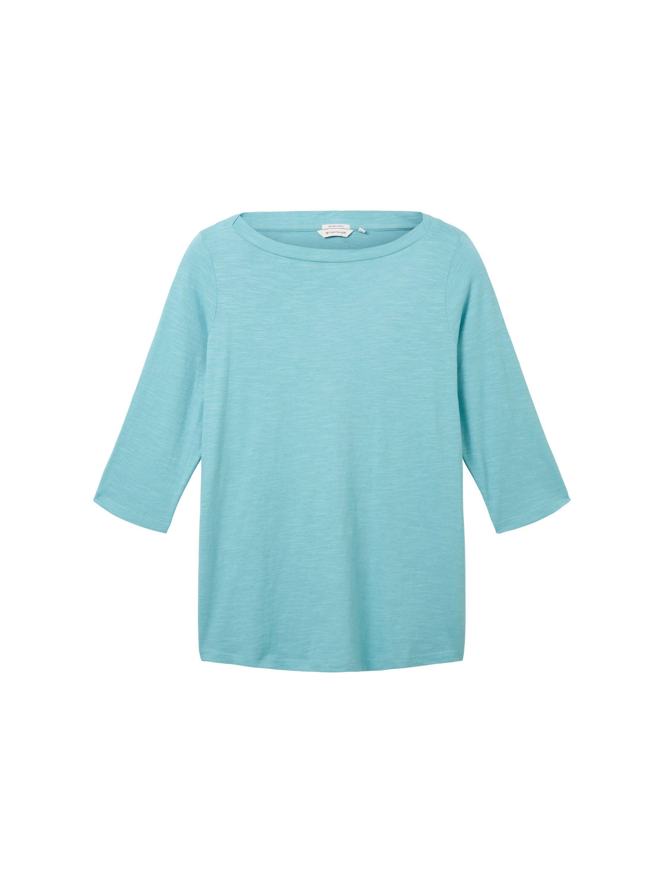 3/4-Arm-Shirt mit U-Boot-Ausschnitt