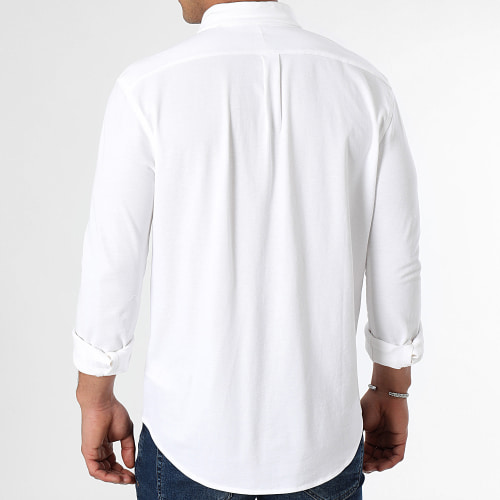 Chemise Manches Longues Oxford Blanc