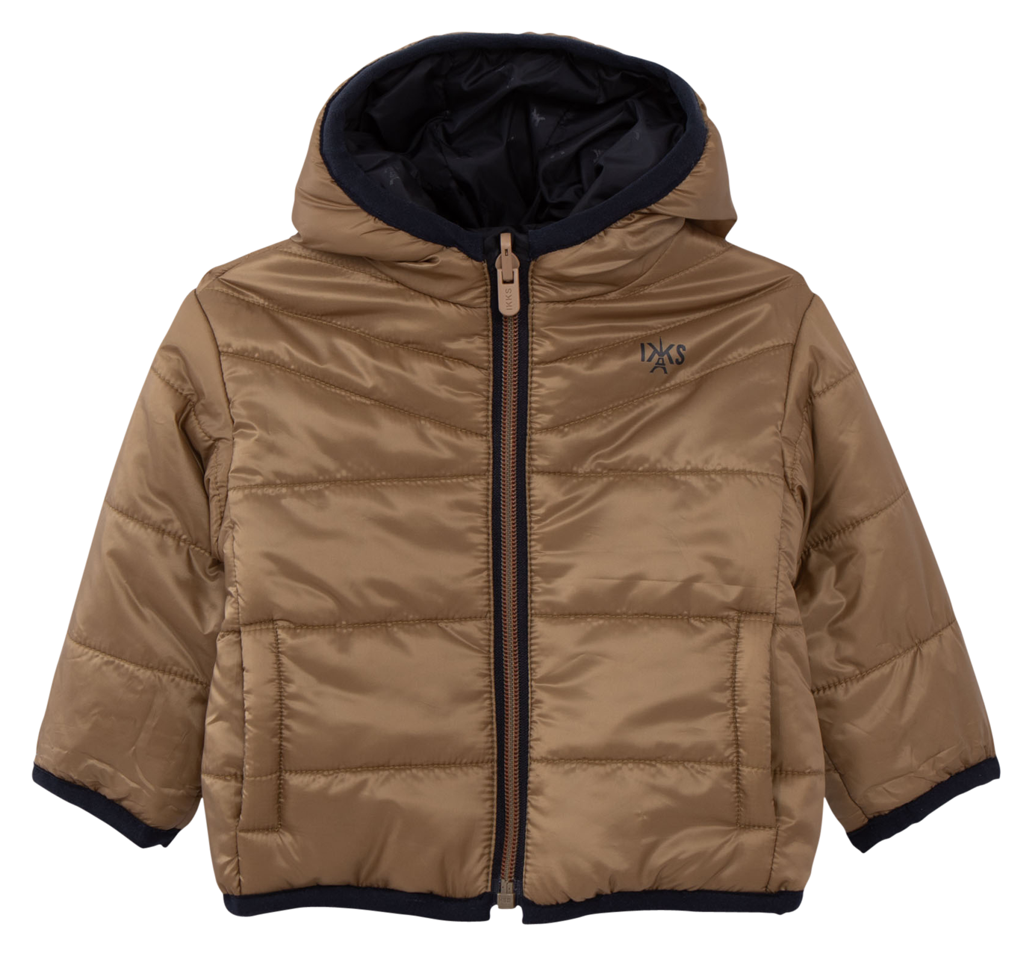 Doudoune col montant réversible | Marron