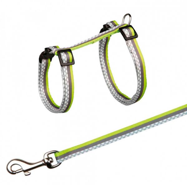 Trixie Peitoral e Trela Freshline Spot para Gatos