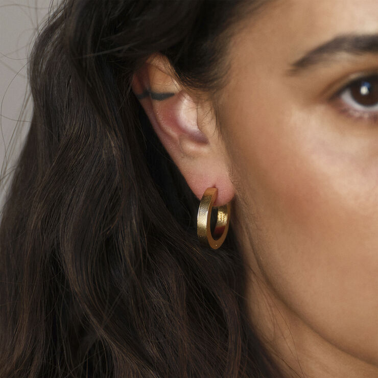 Camille Brinch Jewellery Large Rebel Hoops Gold