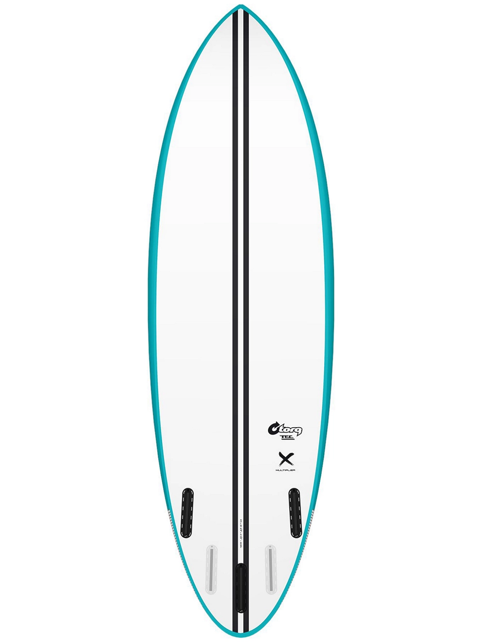 Torq Tec Multiplier 510 Rail 5'10 Surfboard turquoise
